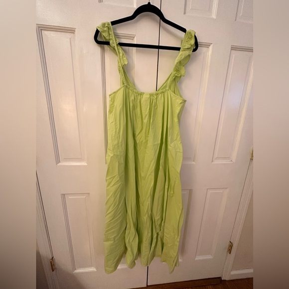 H&M Cruise Wear Ruffled Cotton Sun Dress - Picture 4 of 4